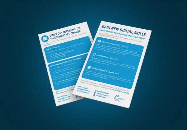 CodeClan – Promotional Leaflets